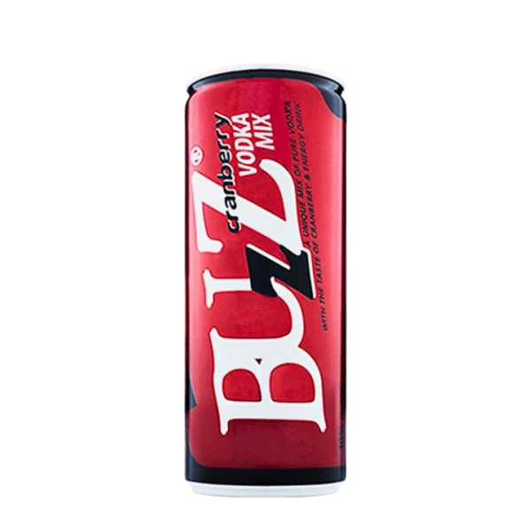 Buy Buzz Cranberry Vodka Mix Can 250Ml Ready to Drink Liquor Online in Amman, Dead Sea, Marj Al-Hamam - Cheers962 Alcohol Delivery Near Me